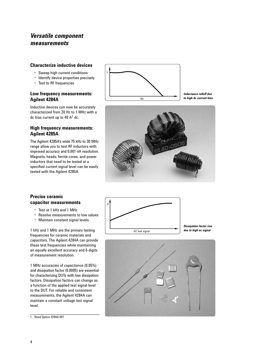 Versatile component measurements | Atec Agilent-4284A_4285A User Manual | Page 4 / 28