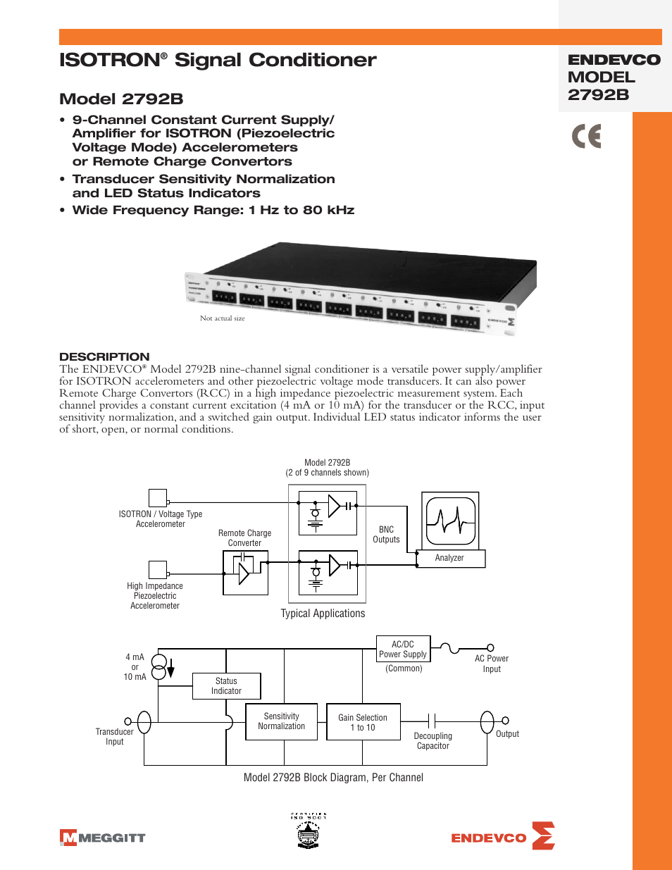 Atec Endevco-2792B User Manual | 2 pages