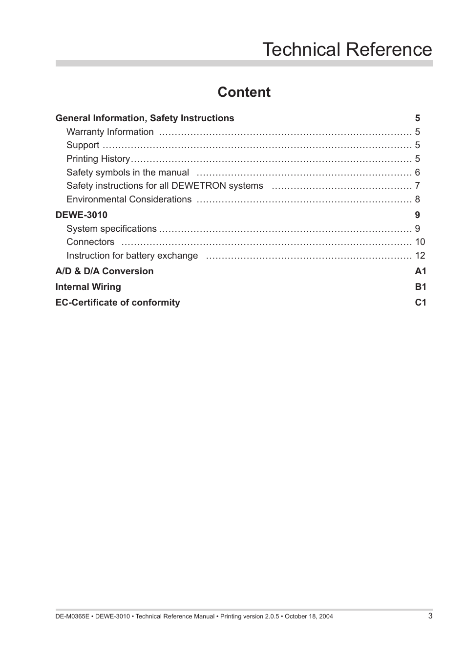 Atec Dewetron-3010 User Manual | 18 pages