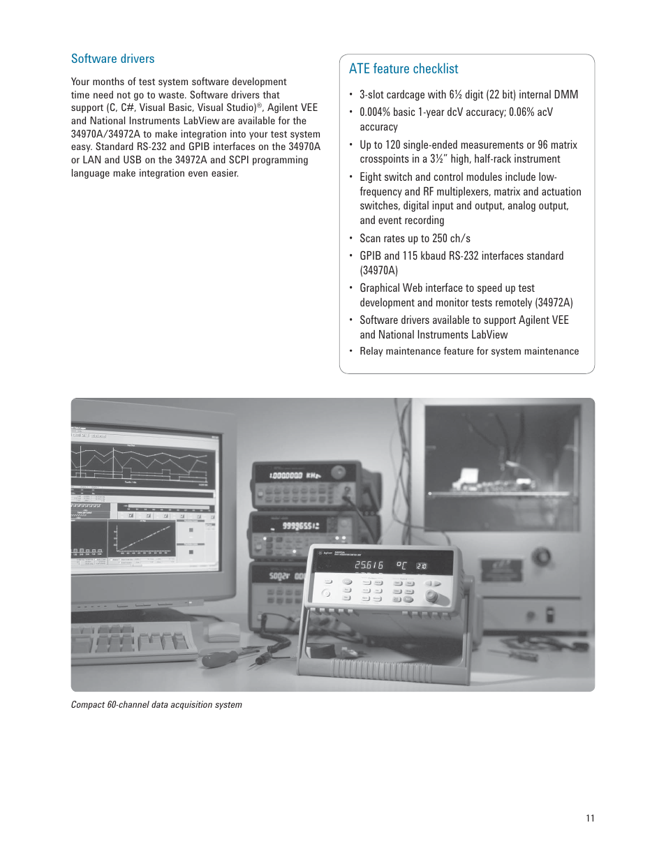 Ate feature checklist | Atec Agilent-34972A User Manual | Page 11 / 28