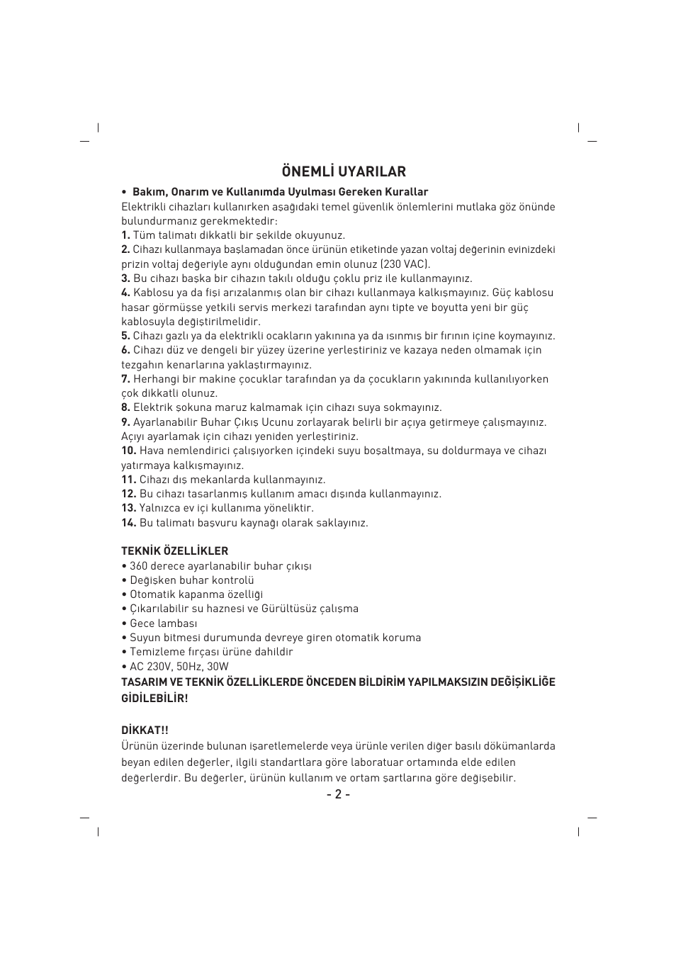 SINBO SAH 6107 User Manual | Page 3 / 35