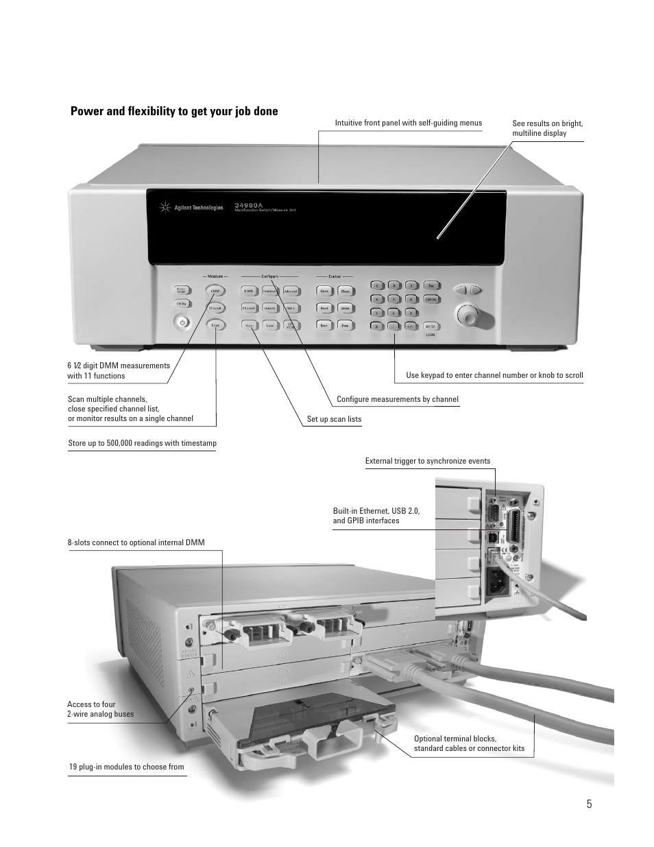 Power and flexibility to get your job done | Atec Agilent-34980A User Manual | Page 5 / 26