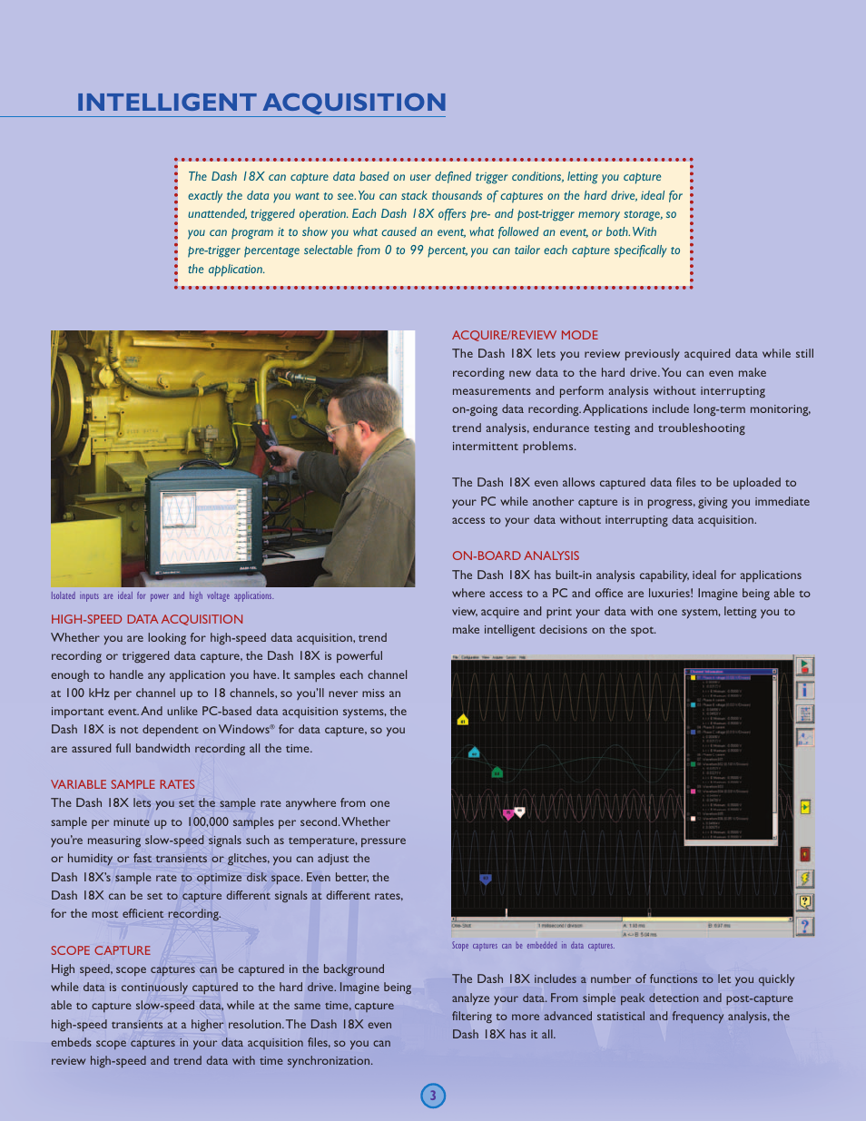 Intelligent acquisition | Atec Astro-Med-Dash18X User Manual | Page 4 / 8