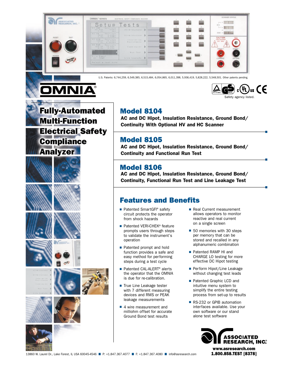 Atec Associated-Research-8104-8106 User Manual | 2 pages