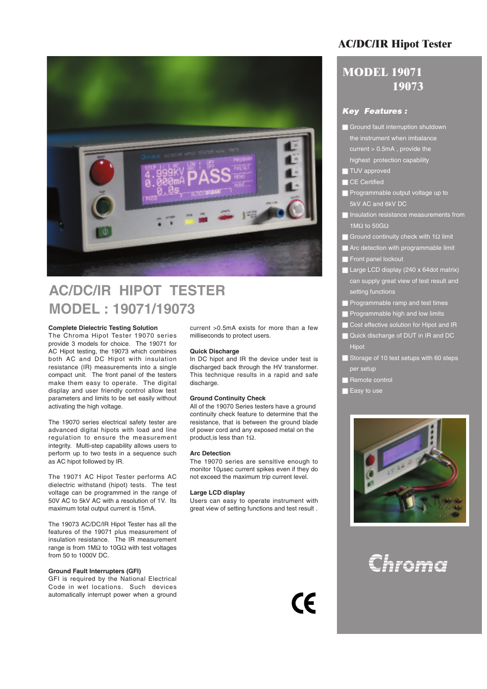 Atec Chroma 19071 User Manual | 2 pages