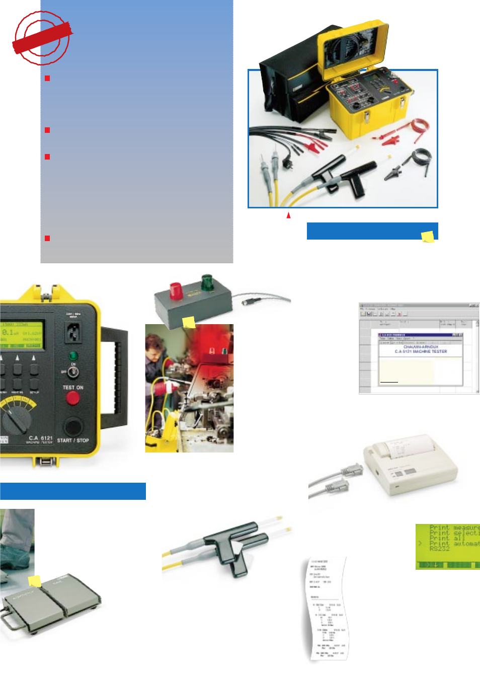 Accessories rs 232 output | Atec AEMC-CA6121 User Manual | Page 3 / 4