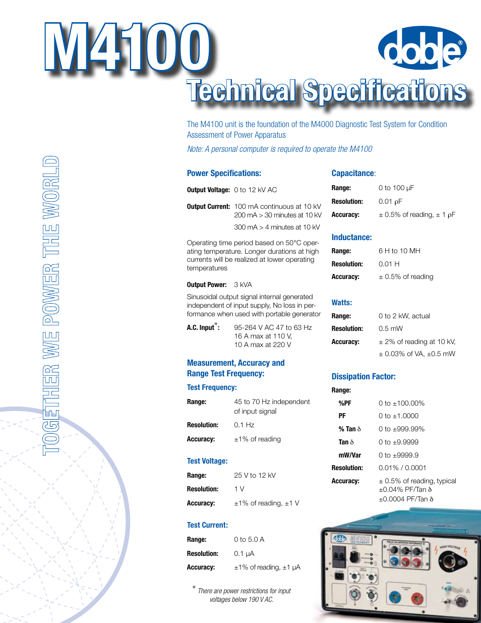 Atec Doble-M4100 User Manual | 2 pages