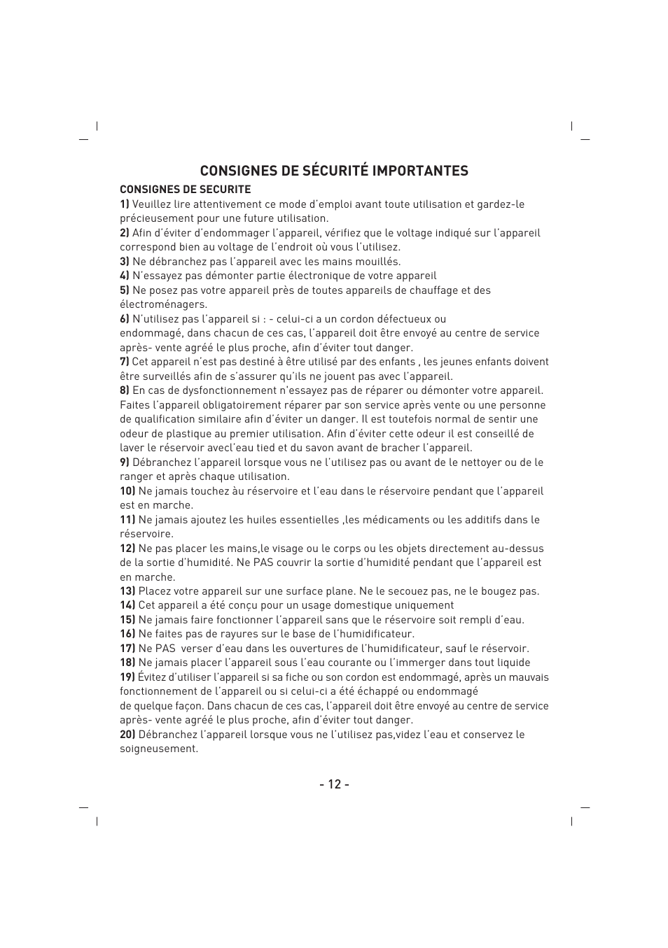 SINBO SAH 6101 User Manual | Page 13 / 48