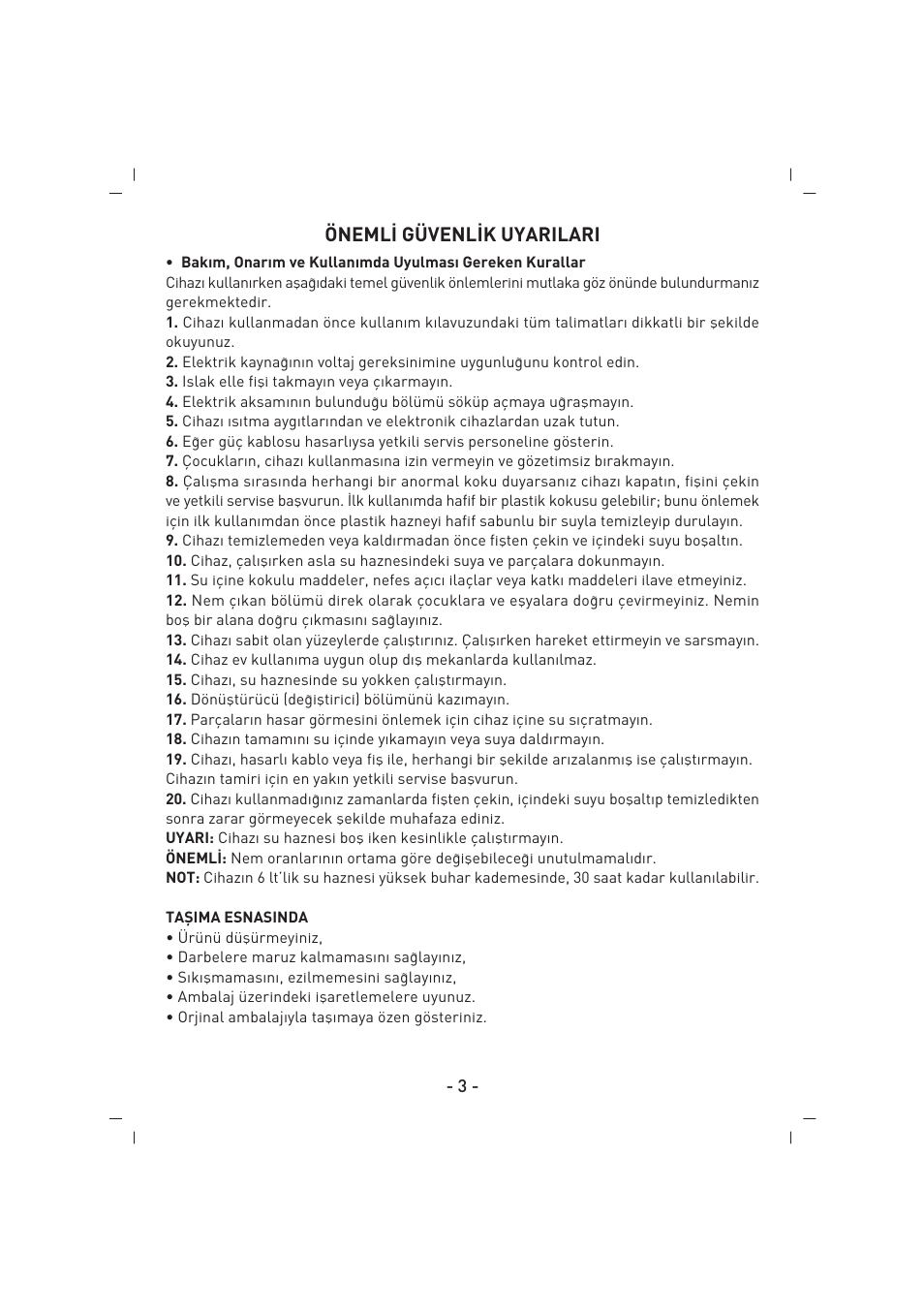 SINBO SAH 6101 User Manual | Page 4 / 48