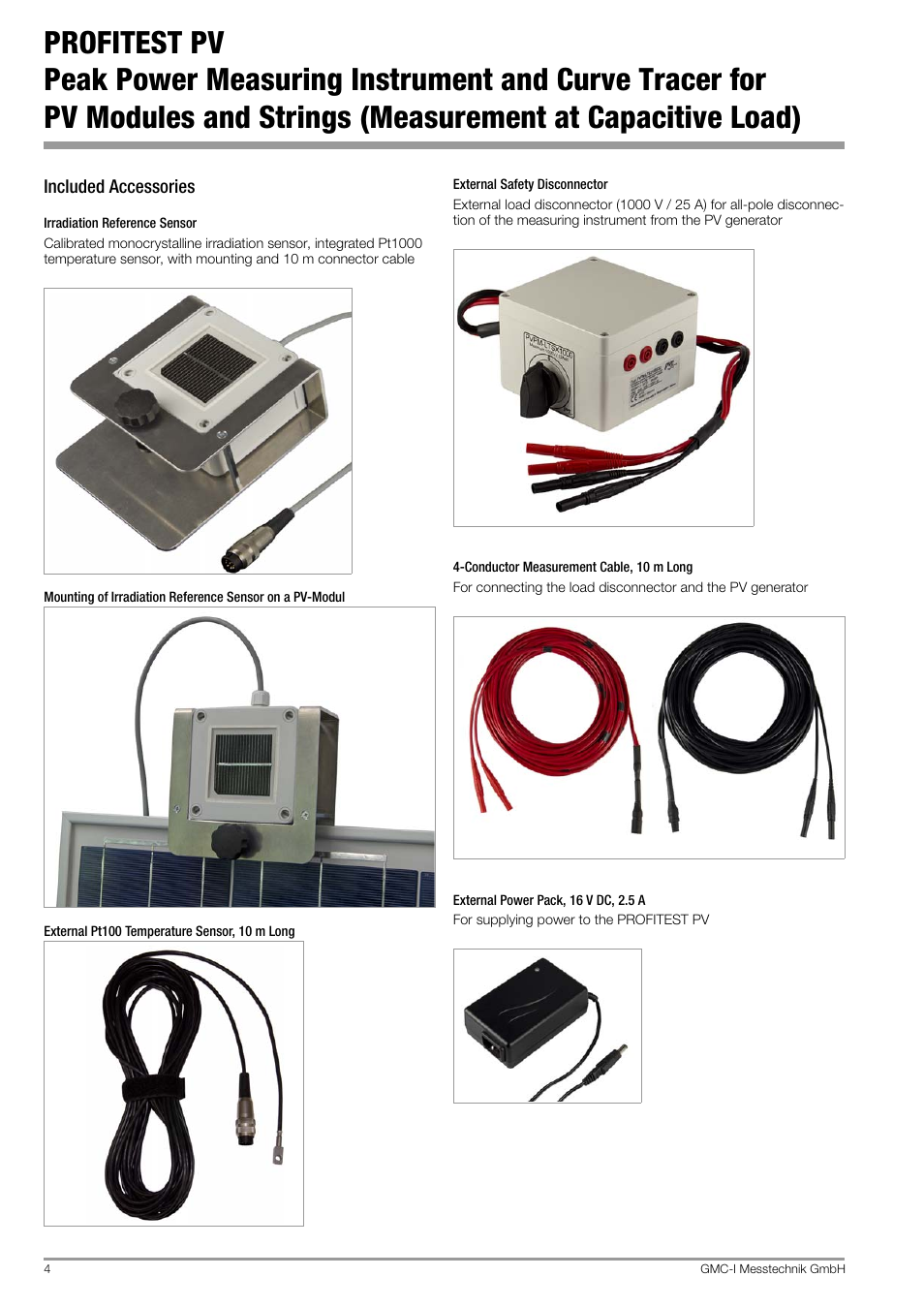 Included accessories | Atec Dranetz-Profitest User Manual | Page 4 / 6