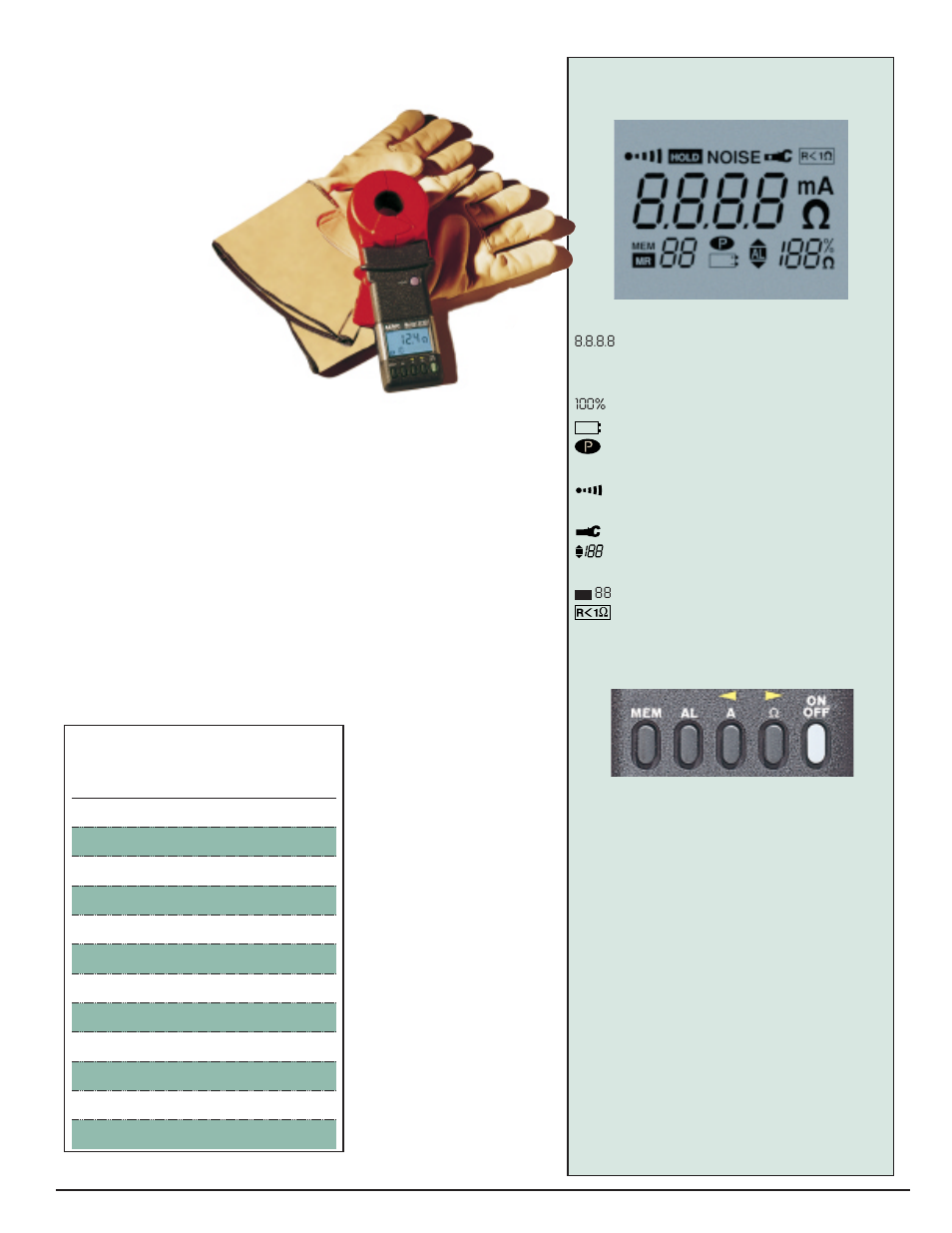 Product construction, Buttons, Overview of functions | Functions & features | Atec AEMC-3710-3730 User Manual | Page 3 / 4