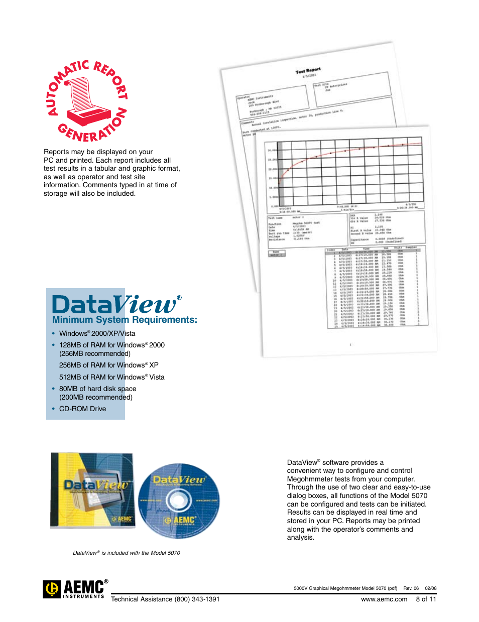 Minimum system requirements | Atec AEMC-5070 User Manual | Page 8 / 11