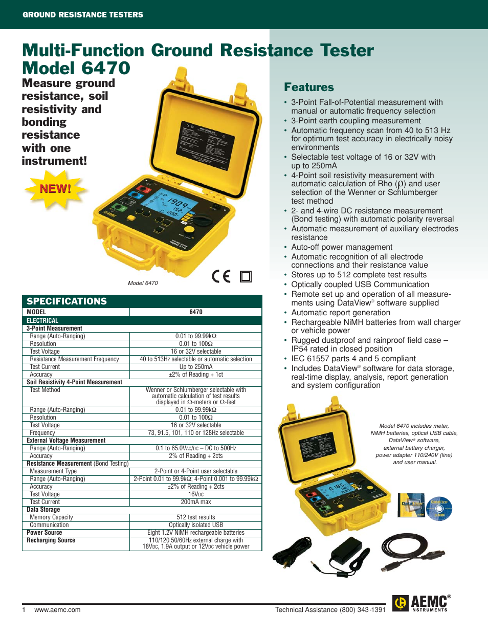 Atec AEMC-6470 User Manual | 2 pages