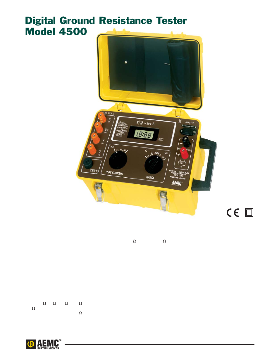 Atec AEMC-4500 User Manual | 5 pages