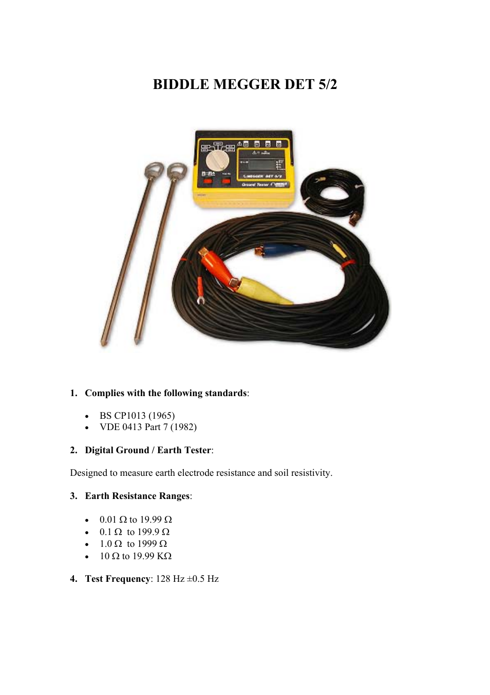 Atec Biddle-DET5-2 User Manual | 2 pages