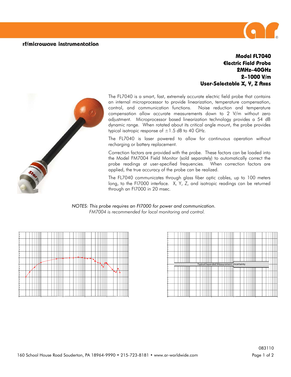 Atec Amplifier-Research-FL7040-Kit User Manual | 2 pages