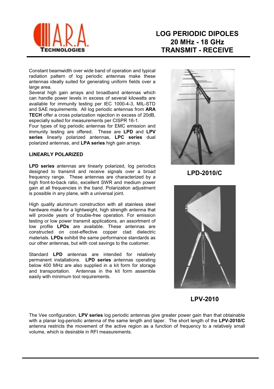 Atec ARA-LPD Series User Manual | 7 pages