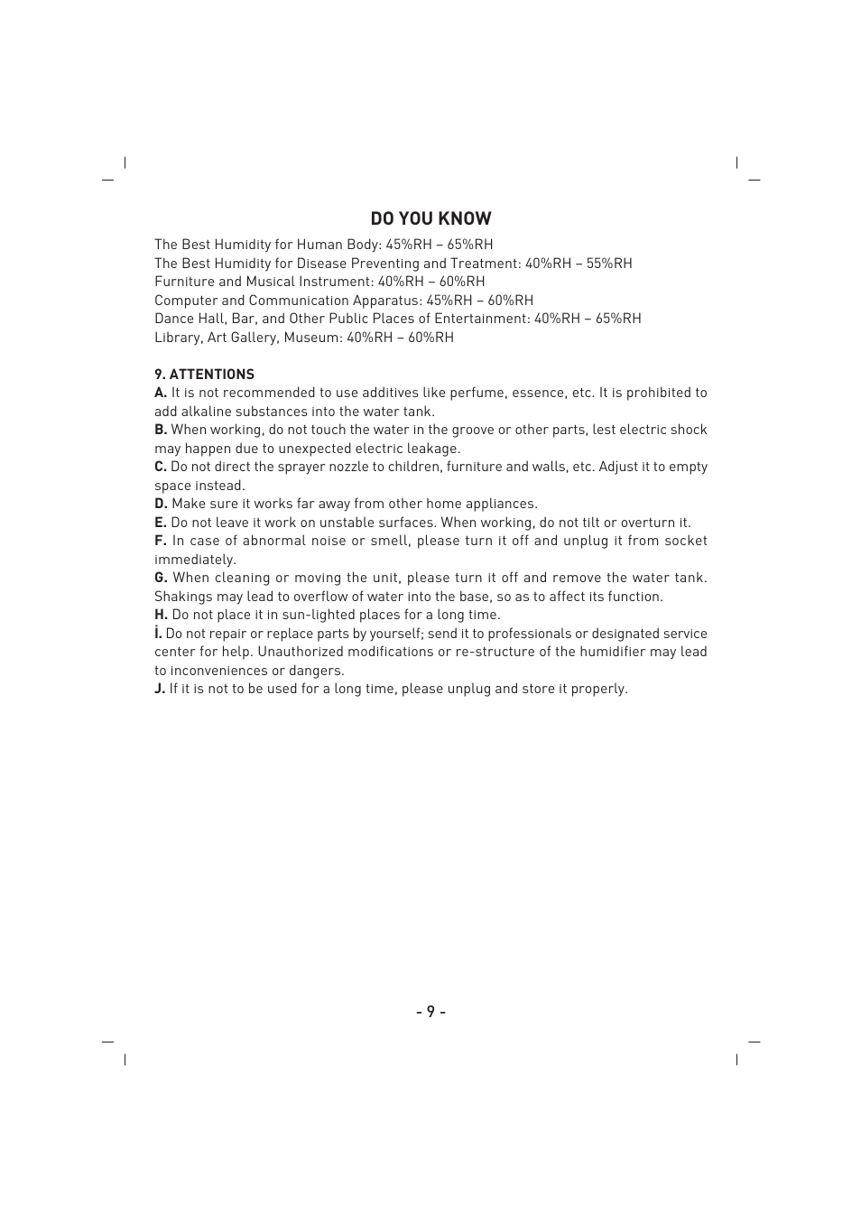 SINBO SAH 6109 User Manual | Page 10 / 48