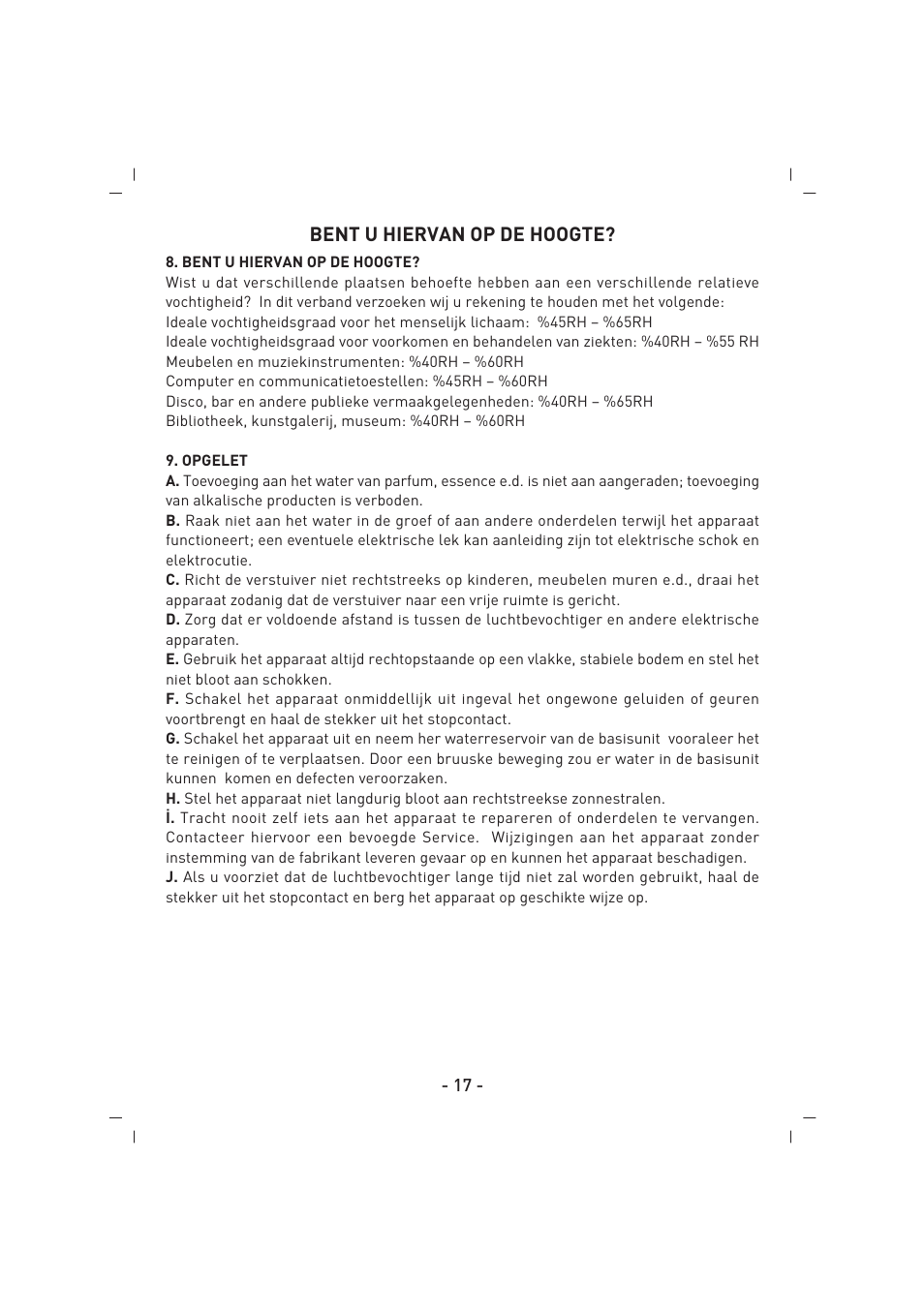 SINBO SAH 6109 User Manual | Page 18 / 48