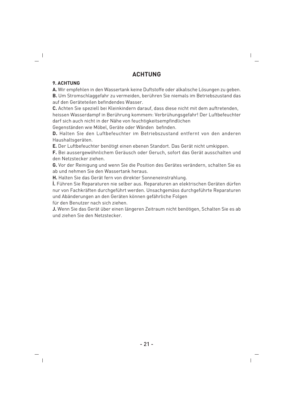 SINBO SAH 6109 User Manual | Page 22 / 48