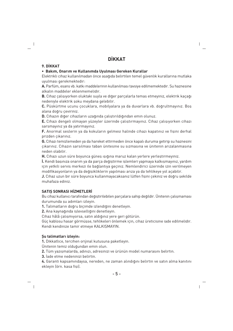 SINBO SAH 6109 User Manual | Page 6 / 48