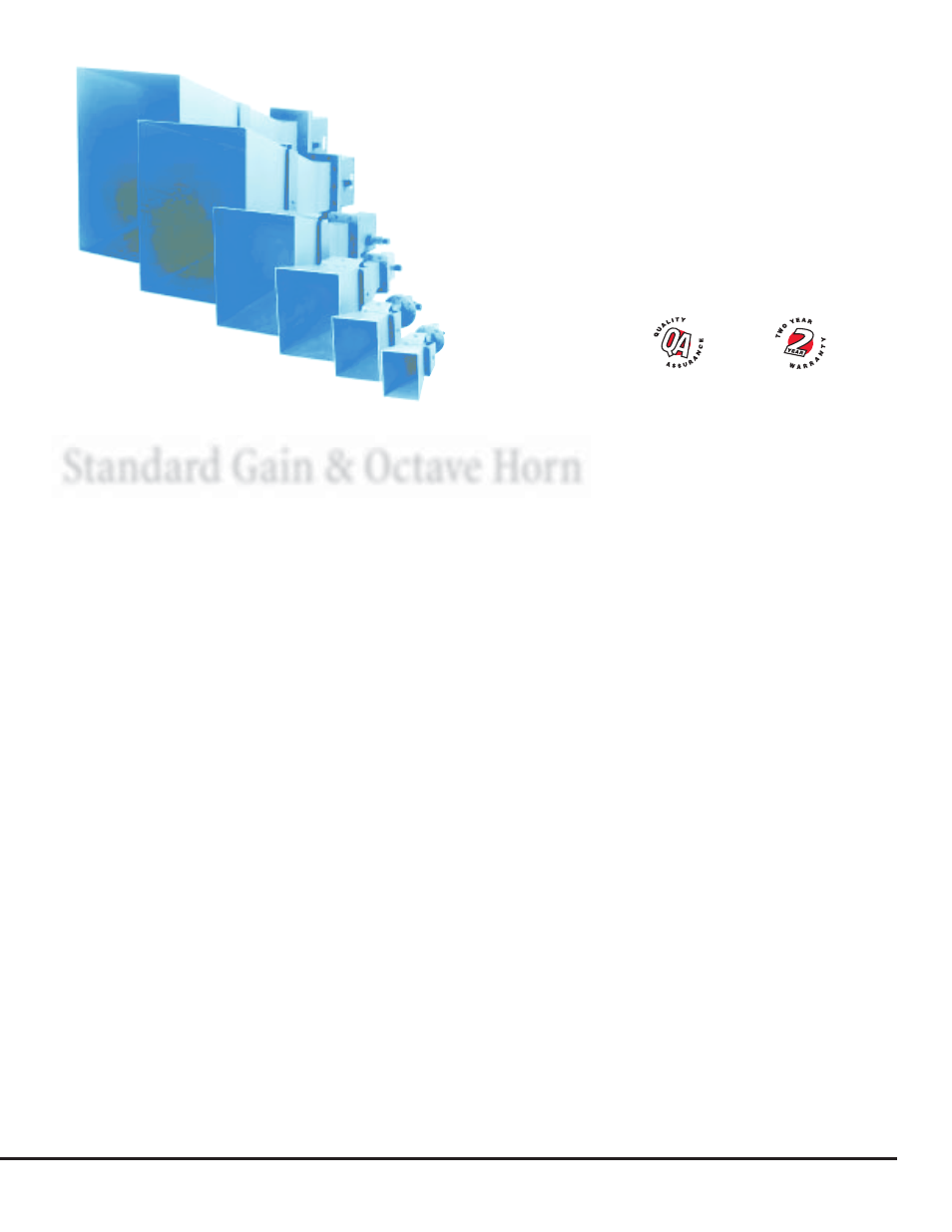 Standard gain & octave horn | Atec EMCO-3106-3115-3116 User Manual | Page 9 / 14