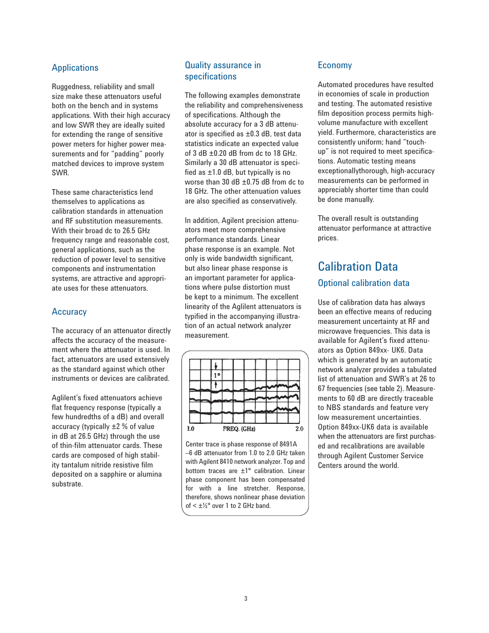 Calibration data | Atec Agilent-11583C User Manual | Page 3 / 8
