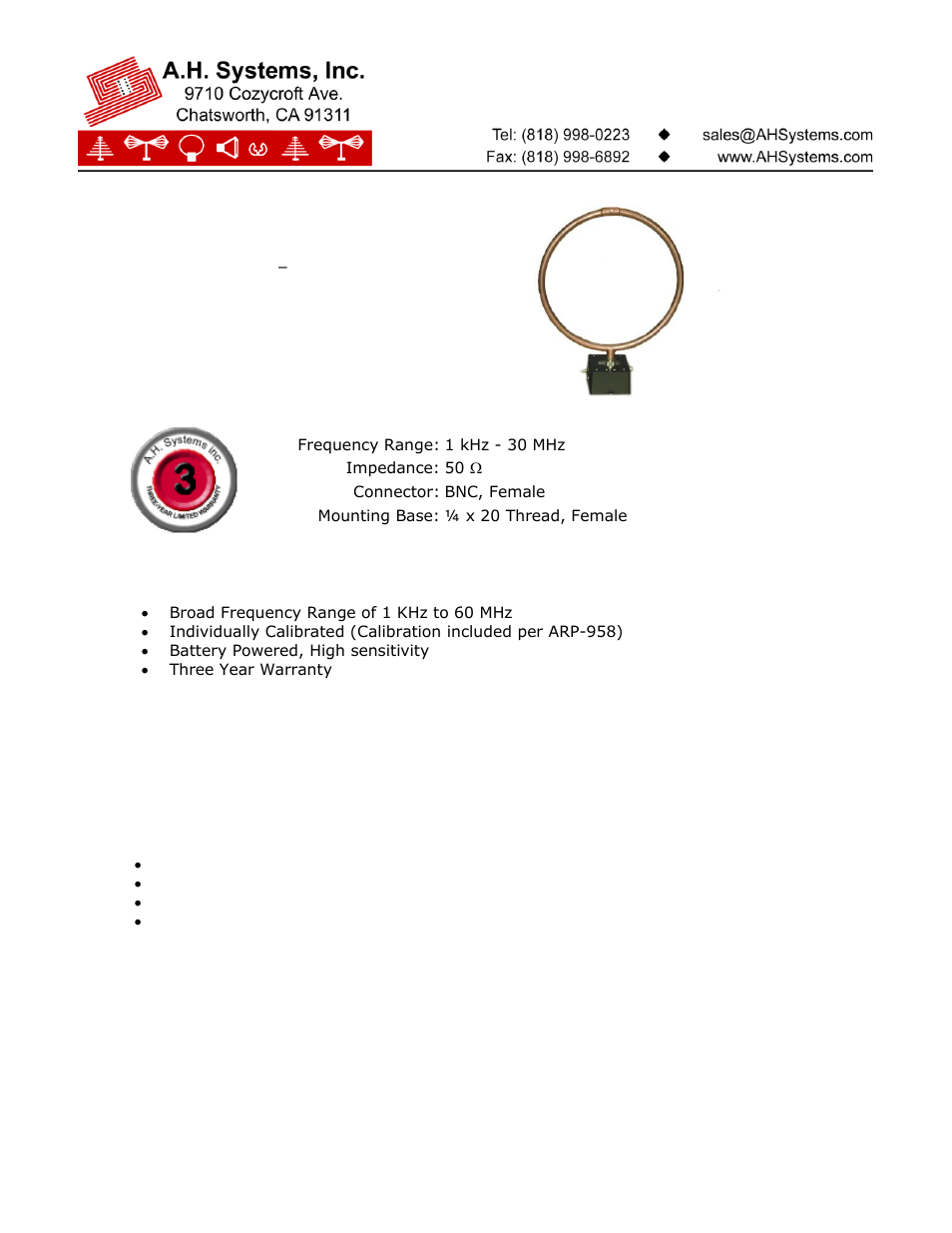 Atec AH-System-SAS-563B User Manual | 2 pages