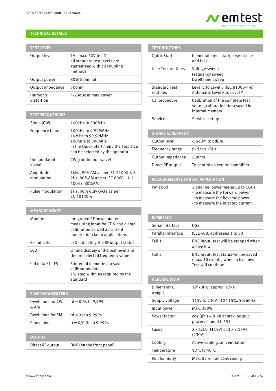 Atec EM-Test-CWS500N1 User Manual | Page 2 / 4