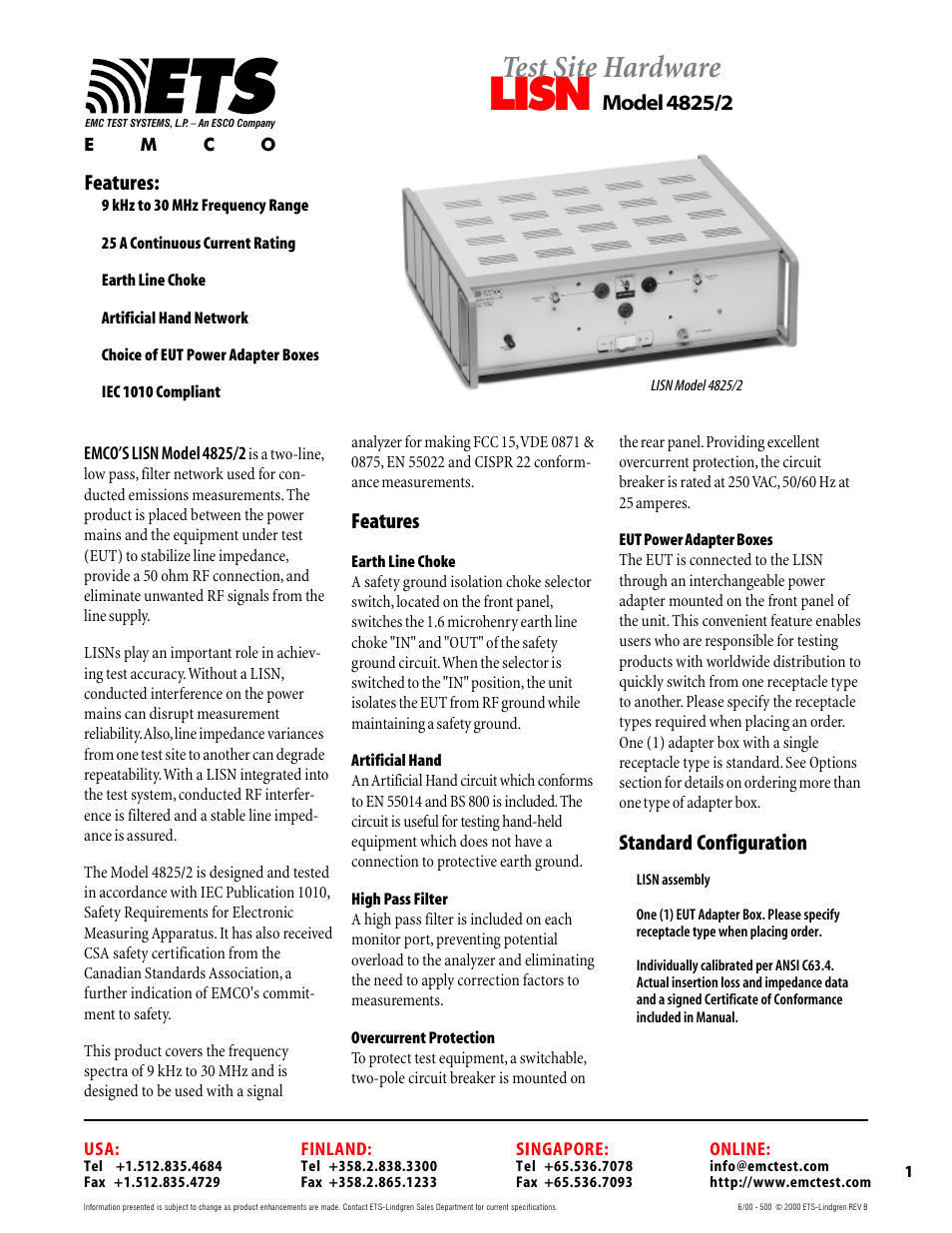 Atec EMCO-4825-2 User Manual | 2 pages