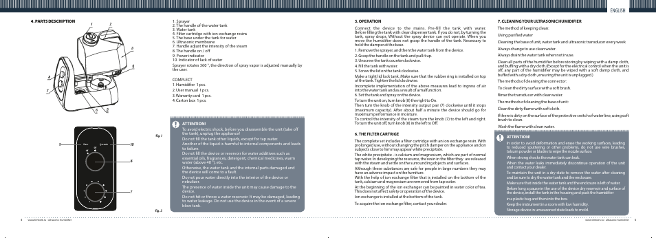 English | TIMBERK THU UL 06 User Manual | Page 3 / 8