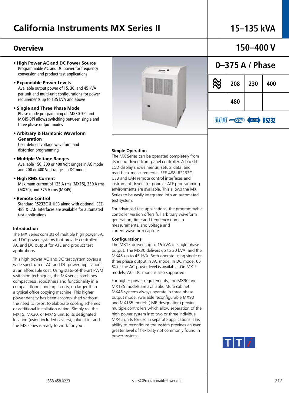 Atec California-Instruments_MX Series User Manual | 8 pages