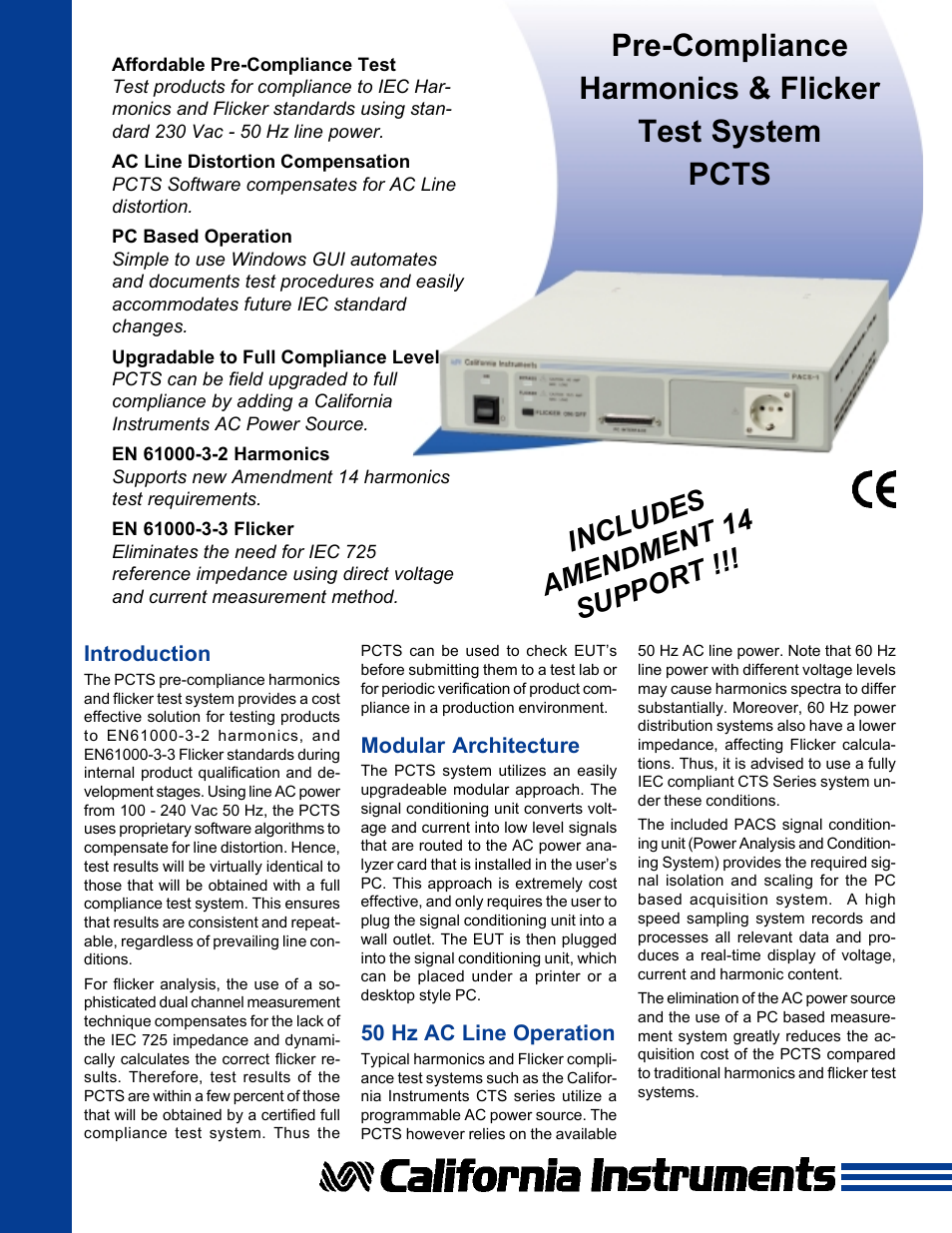 Atec California-Instruments-PACS-1 User Manual | 4 pages