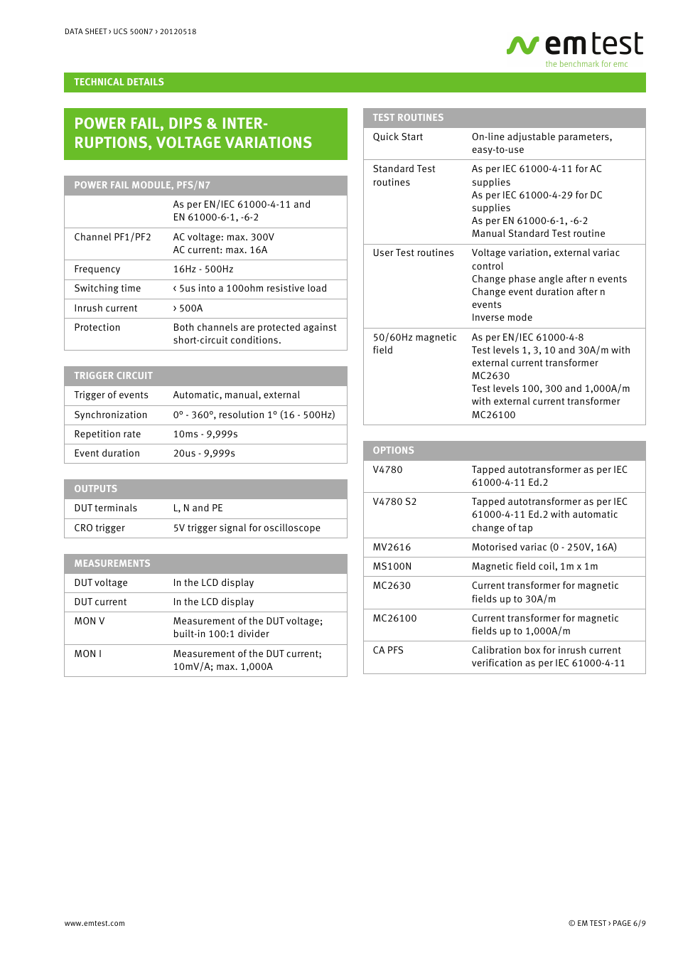 Atec EM-Test-UCS500N7 User Manual | Page 6 / 9