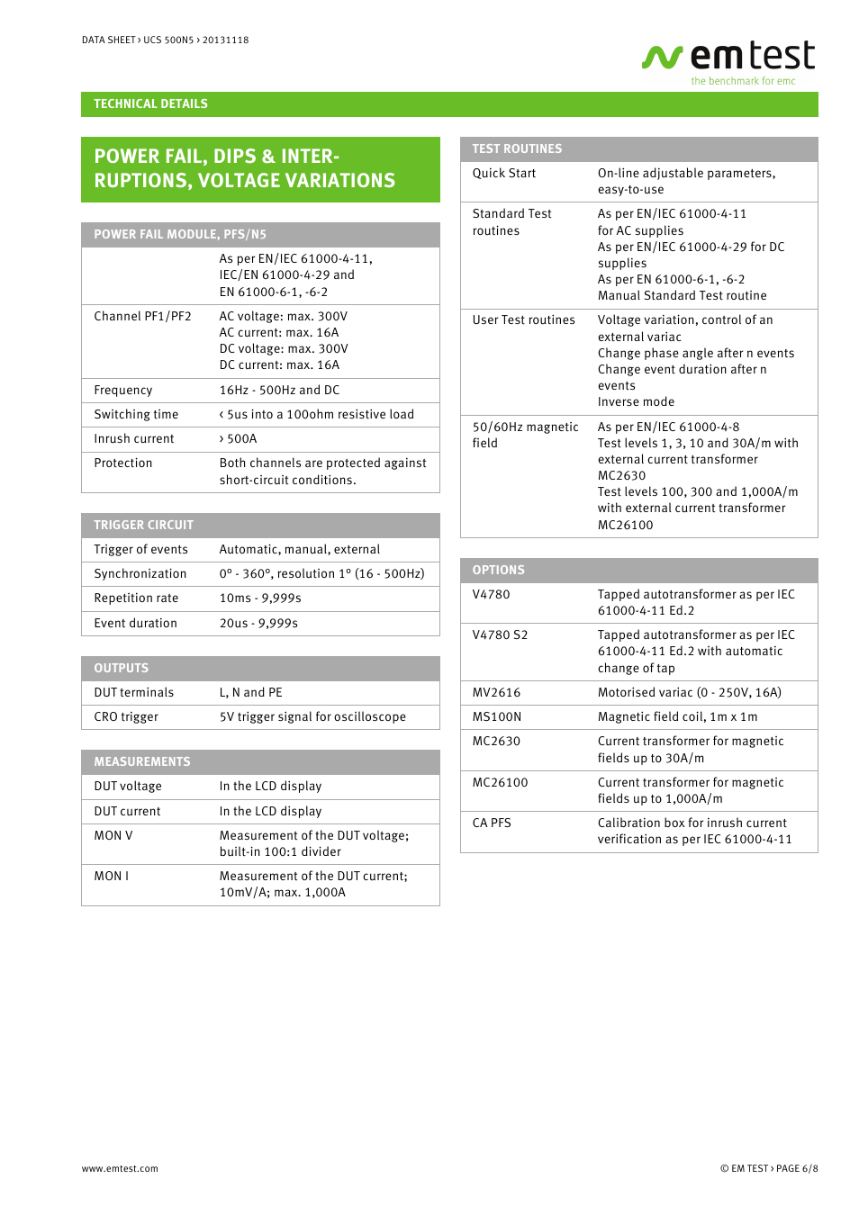 Atec EM-Test-UCS500N Series User Manual | Page 6 / 8