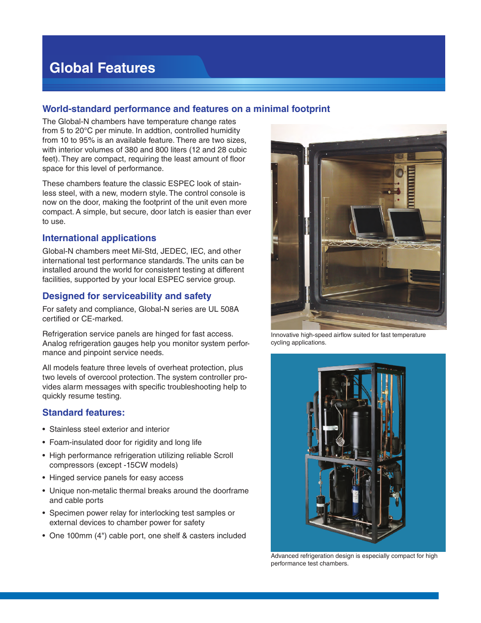 Global features | Atec Espec-Global-N Series User Manual | Page 3 / 8