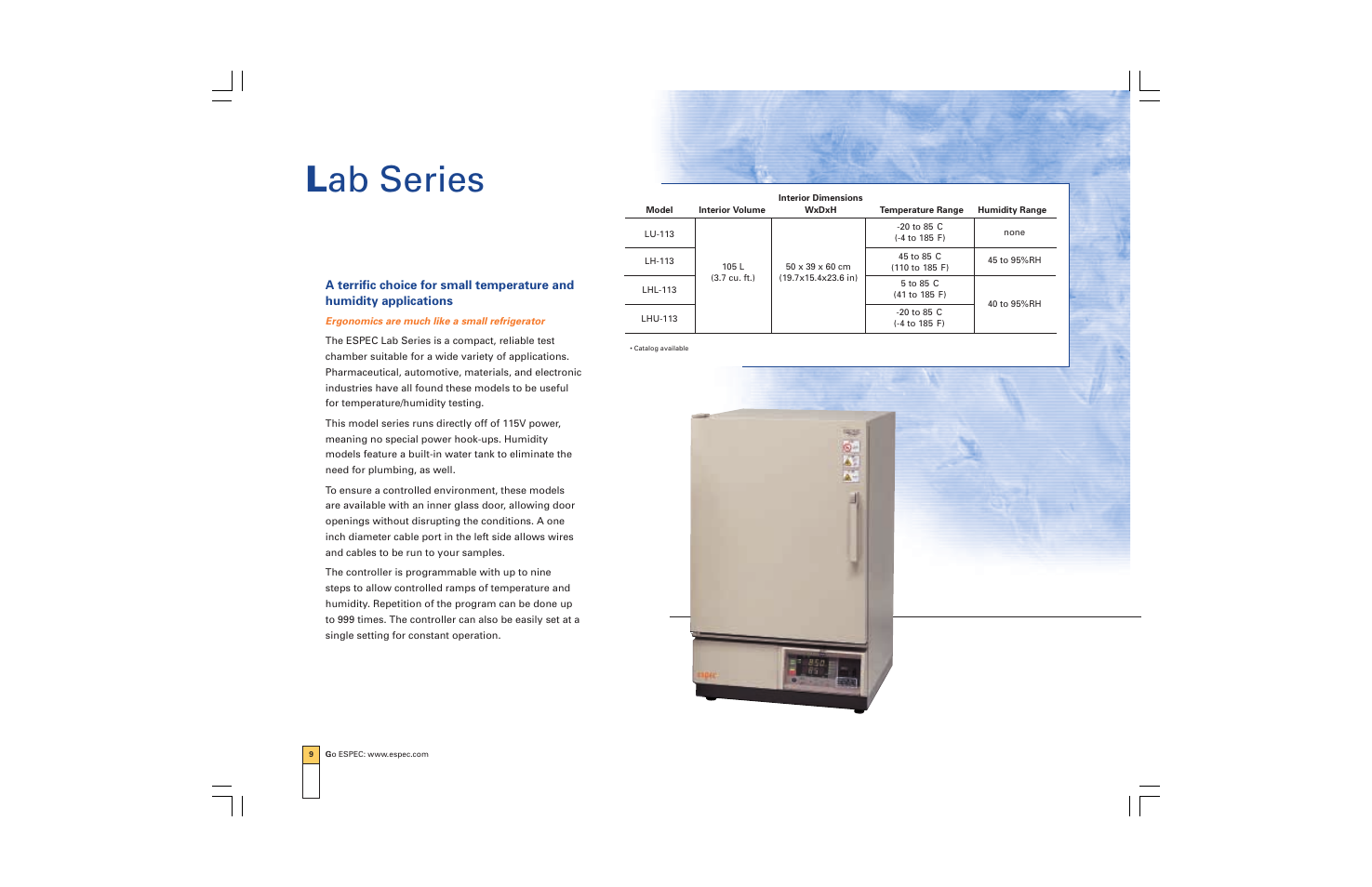 L ab series | Atec Espec-ESX Series User Manual | Page 10 / 24