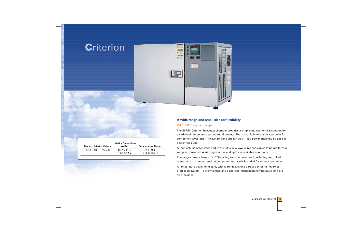 C riterion | Atec Espec-ESX Series User Manual | Page 11 / 24