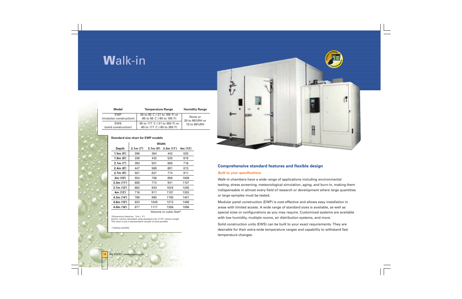 W alk-in | Atec Espec-ESX Series User Manual | Page 12 / 24