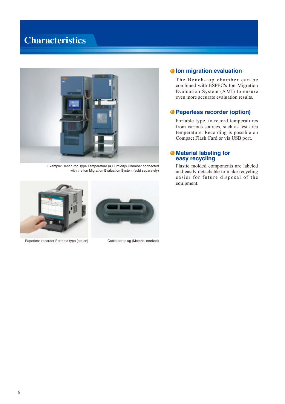 Characteristics | Atec Espec-SH-641 User Manual | Page 6 / 16