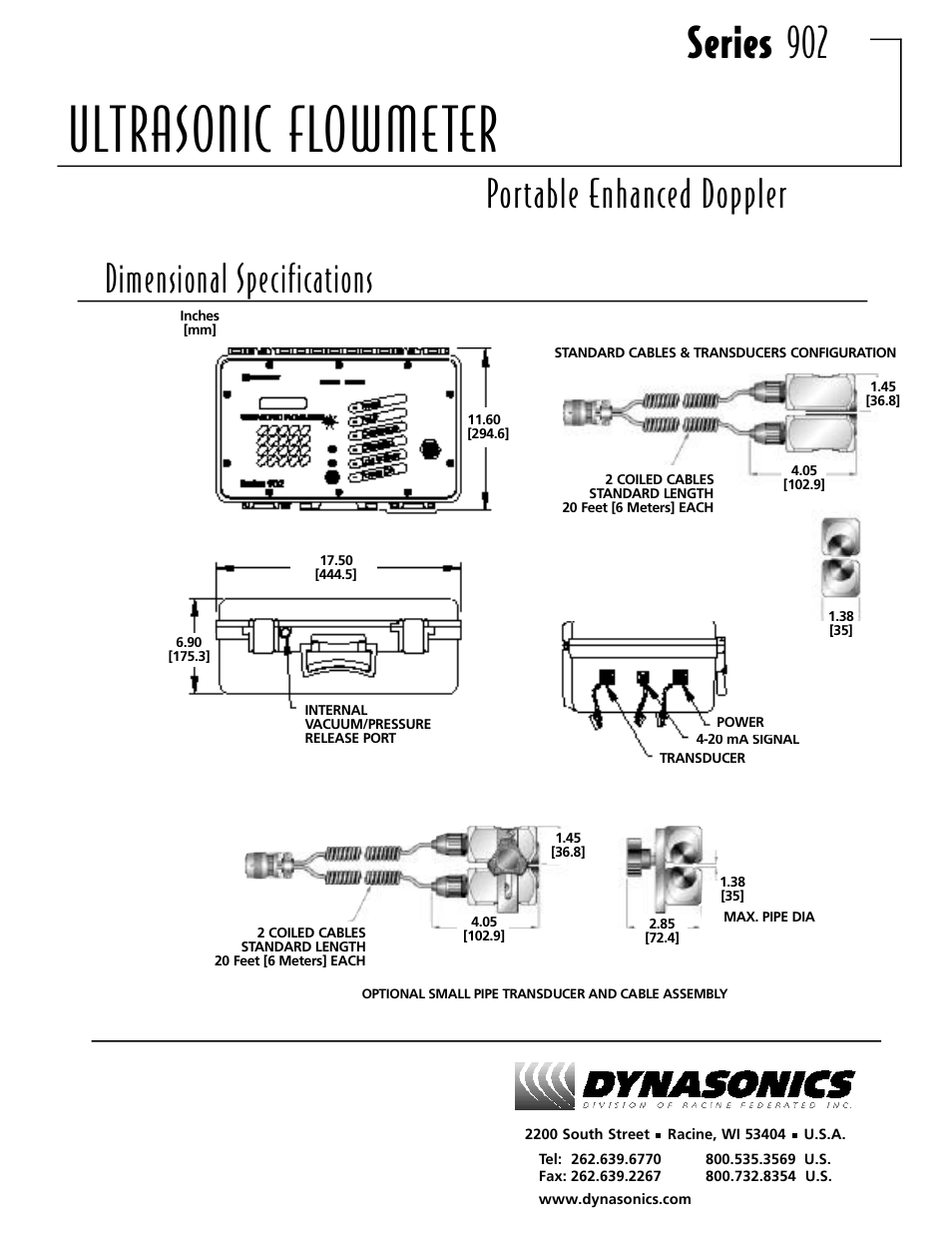 Series 902, Portable enhanced doppler | Atec Dynasonics-D902 User Manual | Page 4 / 4