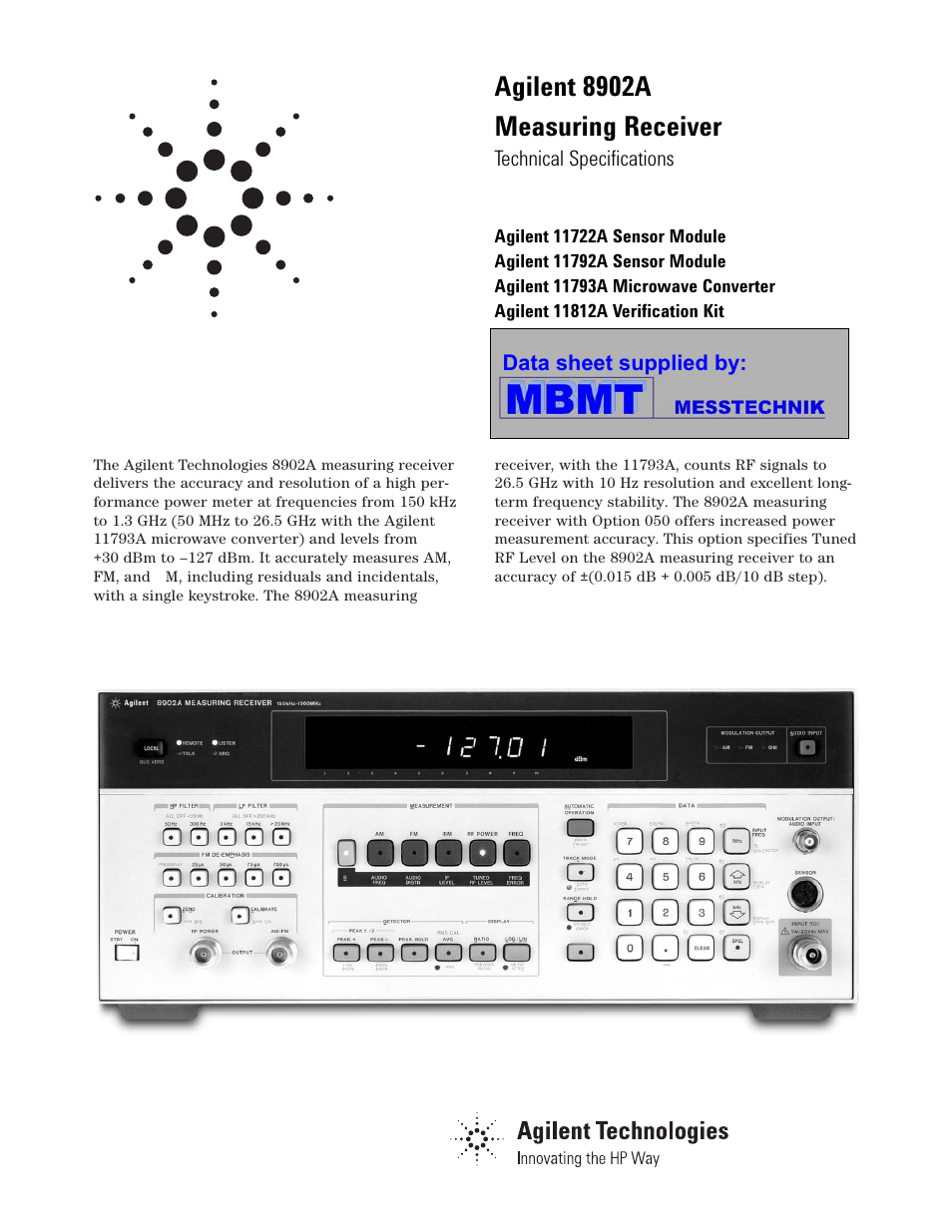 Atec Agilent-11792A User Manual | 12 pages