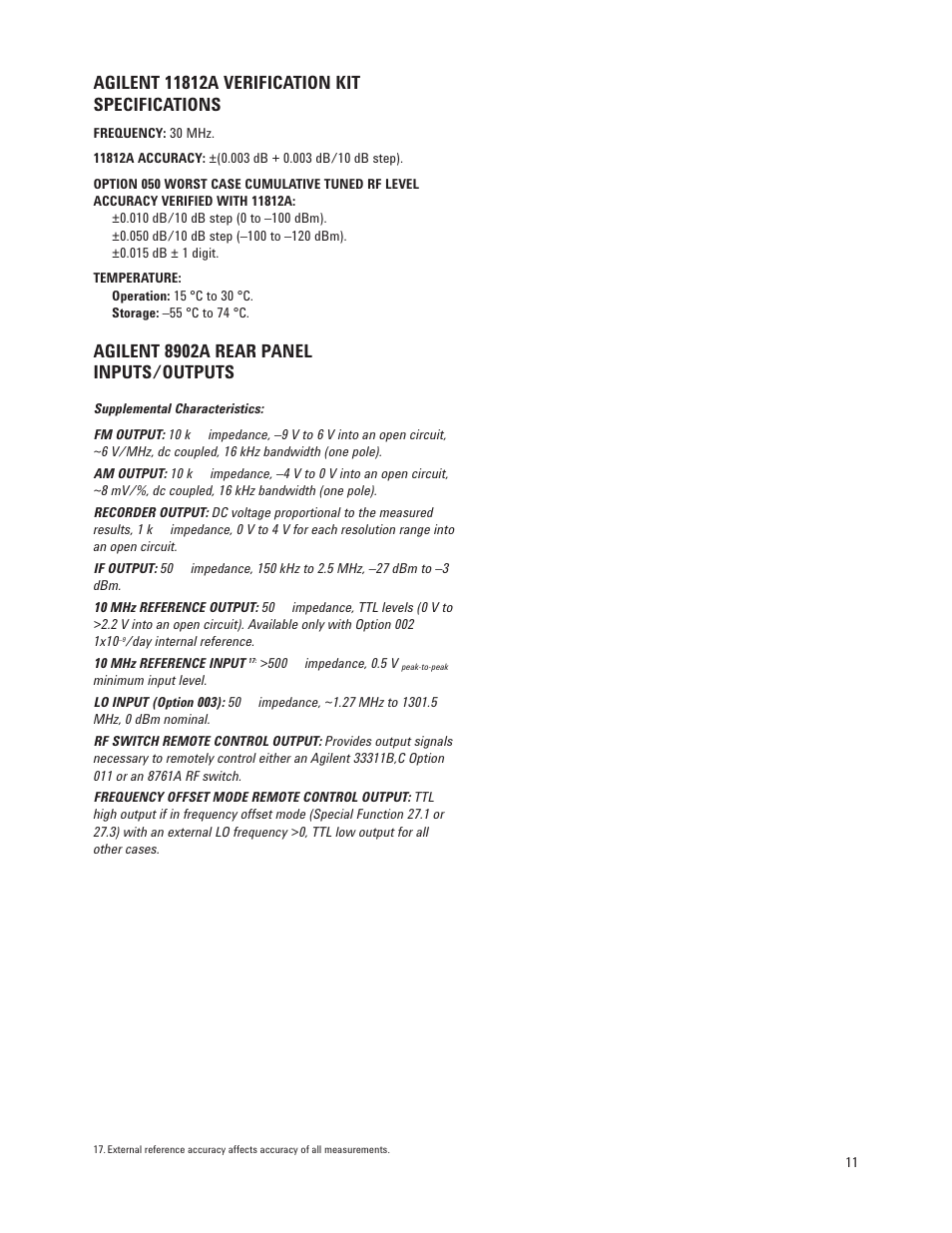 Agilent 8902a rear panel inputs/outputs | Atec Agilent-11792A User Manual | Page 11 / 12