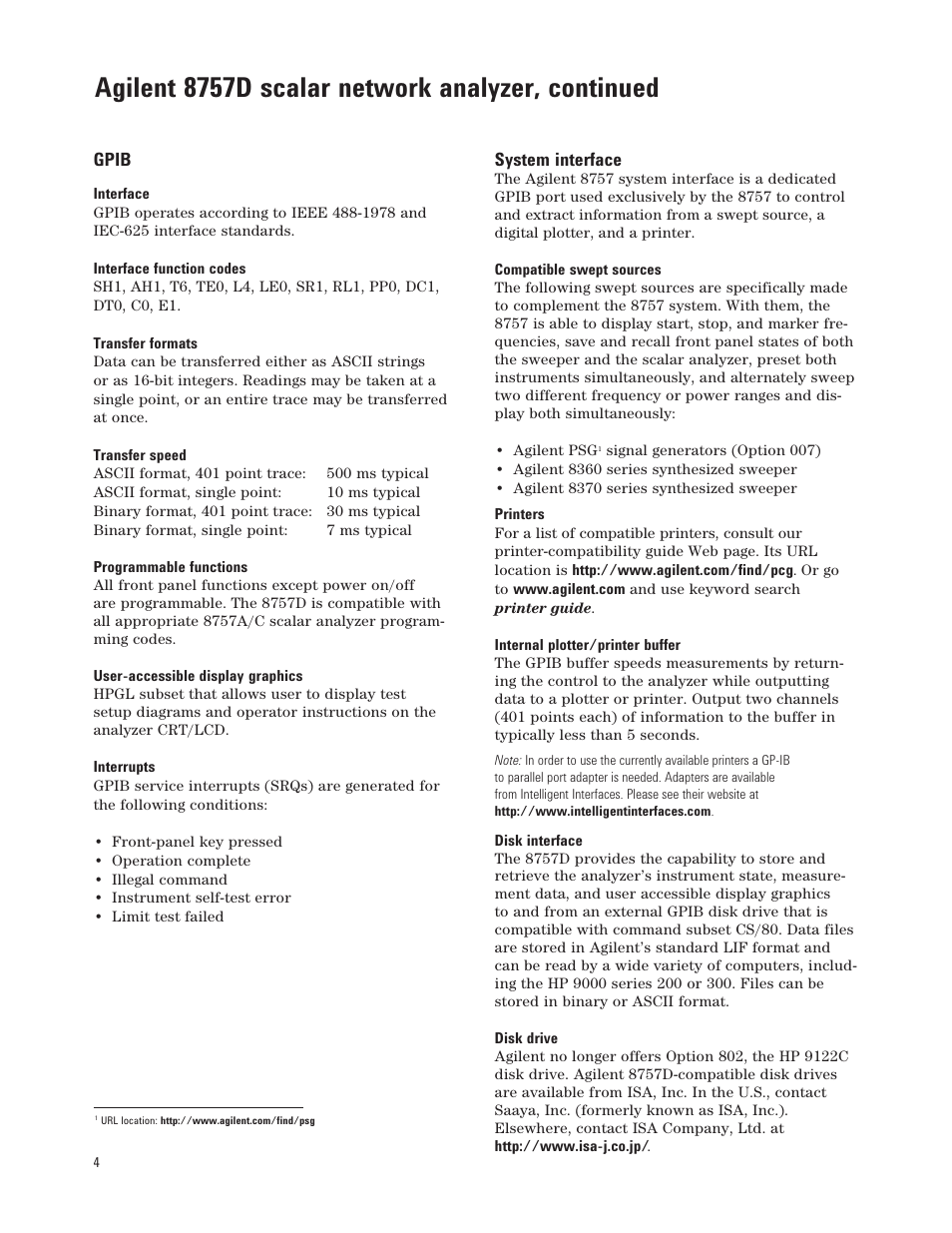 Agilent 8757d scalar network analyzer, continued | Atec Agilent-8757D User Manual | Page 4 / 14