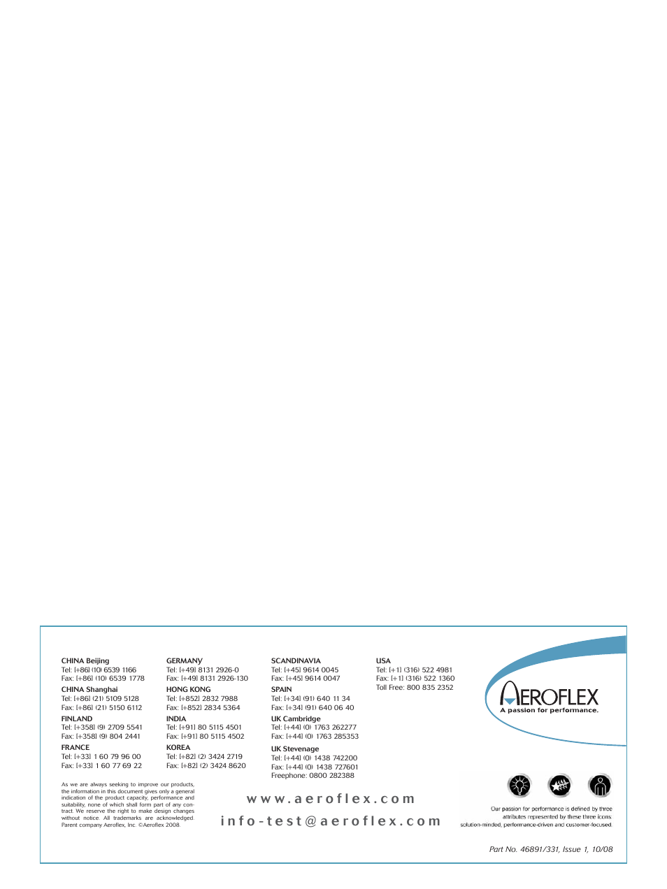 Atec Aeroflex-6820A Series User Manual | Page 12 / 12