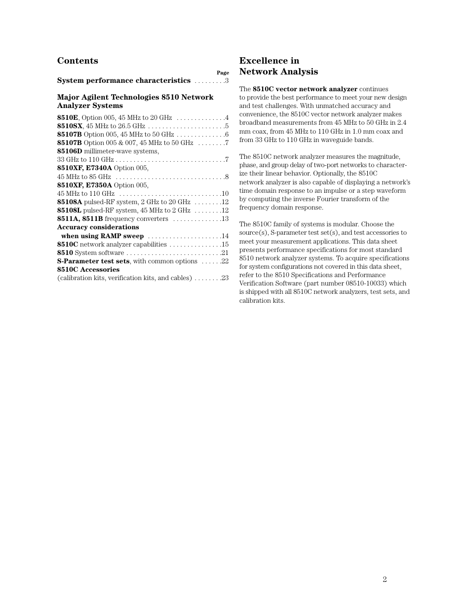Atec Agilent-8510C User Manual | Page 2 / 28