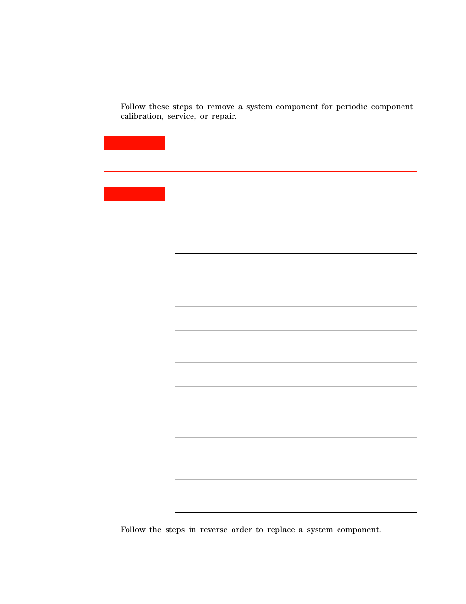 To remove or replace a system component | Atec Agilent-85133F User Manual | Page 103 / 142
