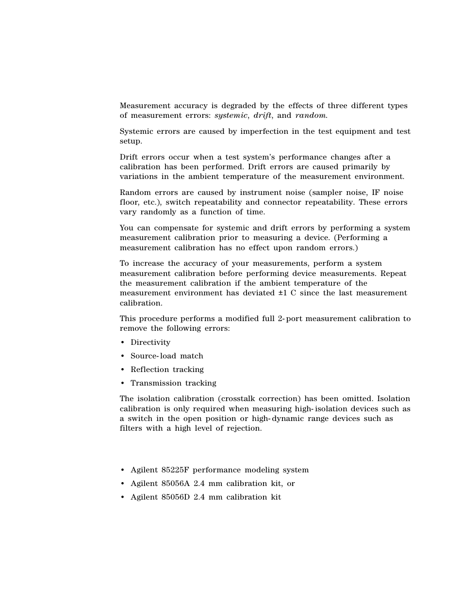 Understanding system measurement calibration, Required tools, Understanding system | Measurement calibration | Atec Agilent-85133F User Manual | Page 111 / 142