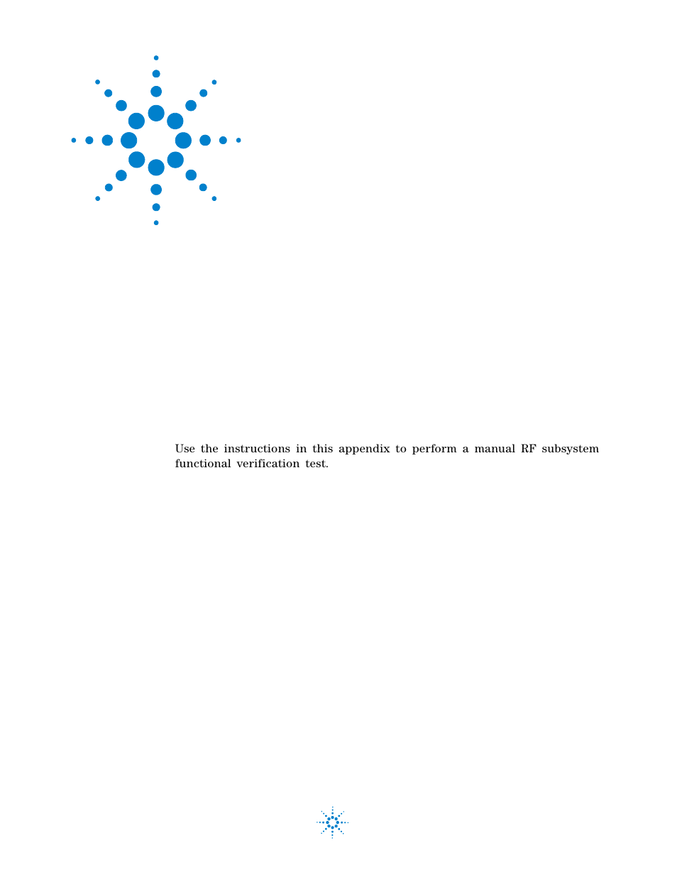 Rf subsystem functional verification test, C rf subsystem functional verification test, Appendix c | K in, Rf subsystem functional verification | Atec Agilent-85133F User Manual | Page 119 / 142