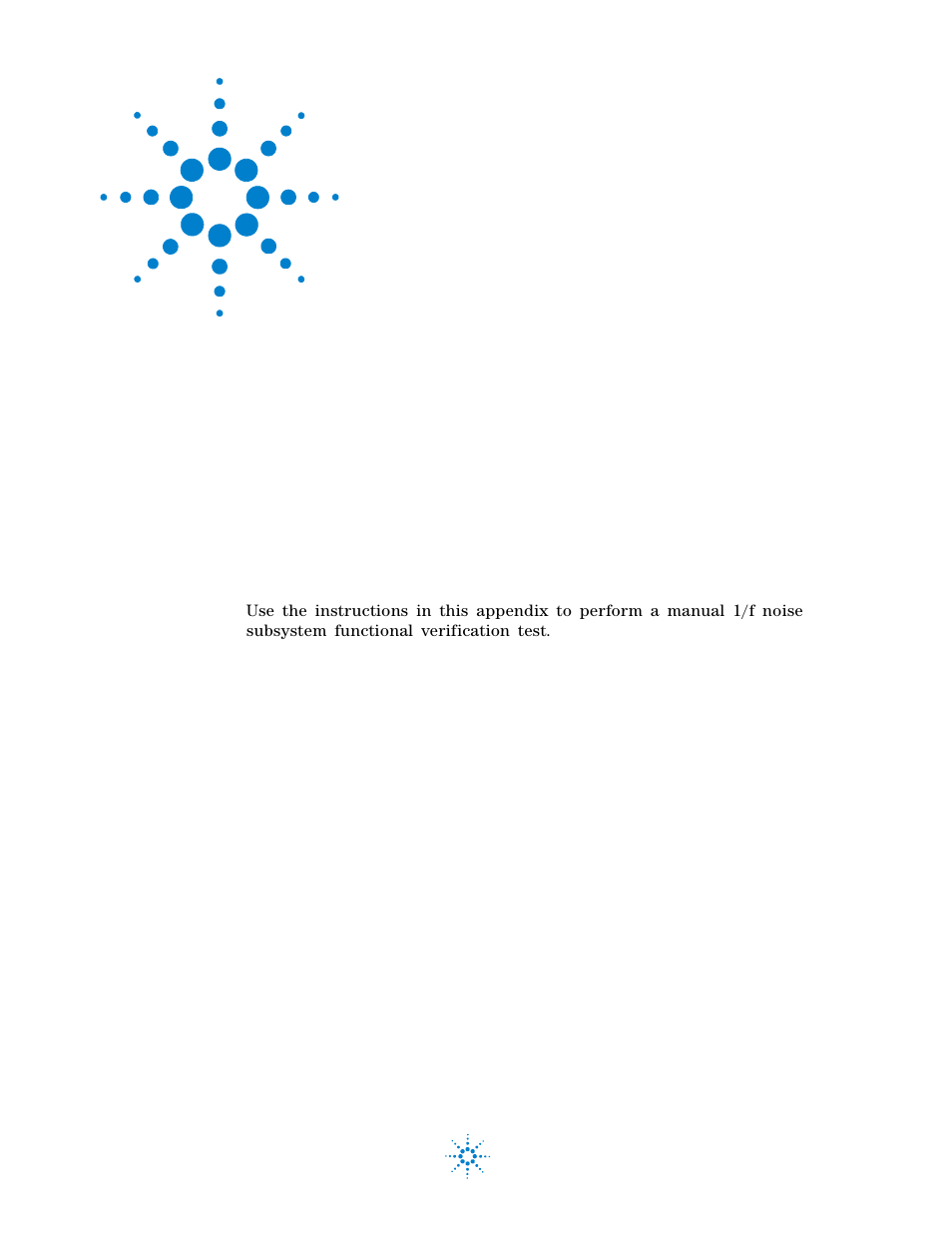 1/f noise subsystem functional verification test, E 1/f noise subsystem functional verification test, Appendix e | Atec Agilent-85133F User Manual | Page 128 / 142